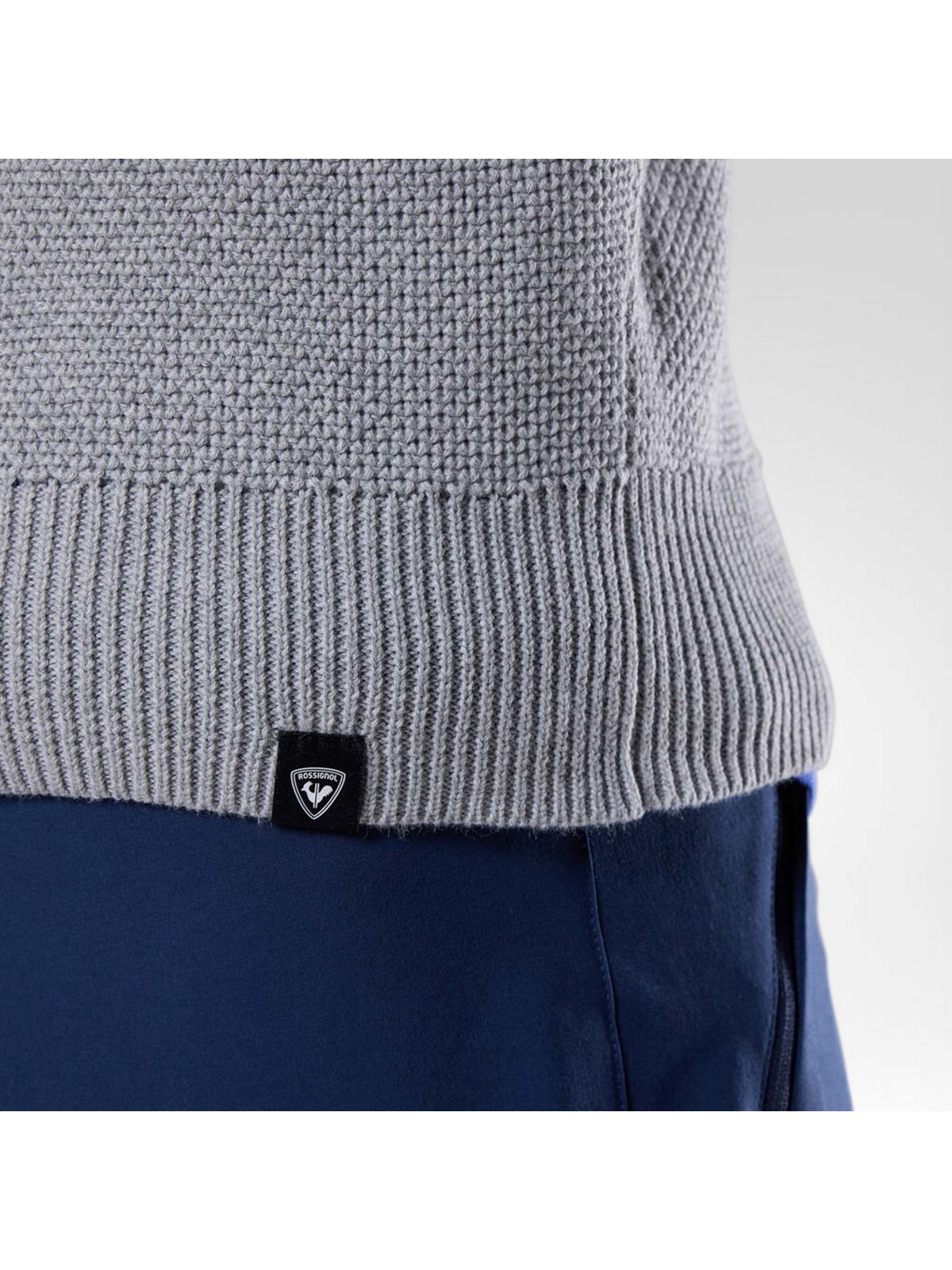 Sweter męski ROSSIGNOL M Knitted Cn Sweater szary