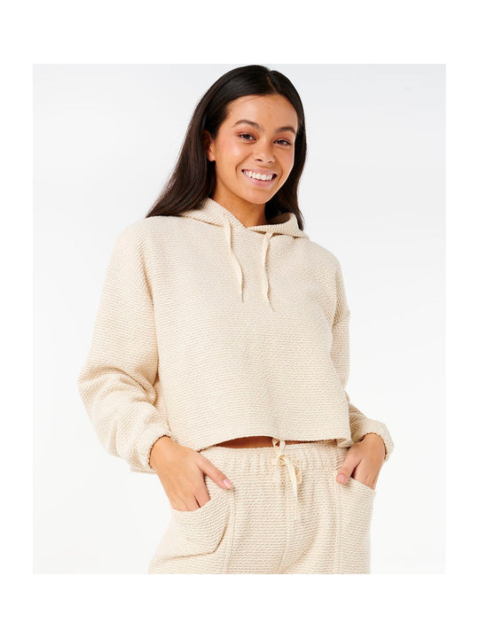 Bluza damska RIP CURL Cala Nights Textured Hood piaskowa
