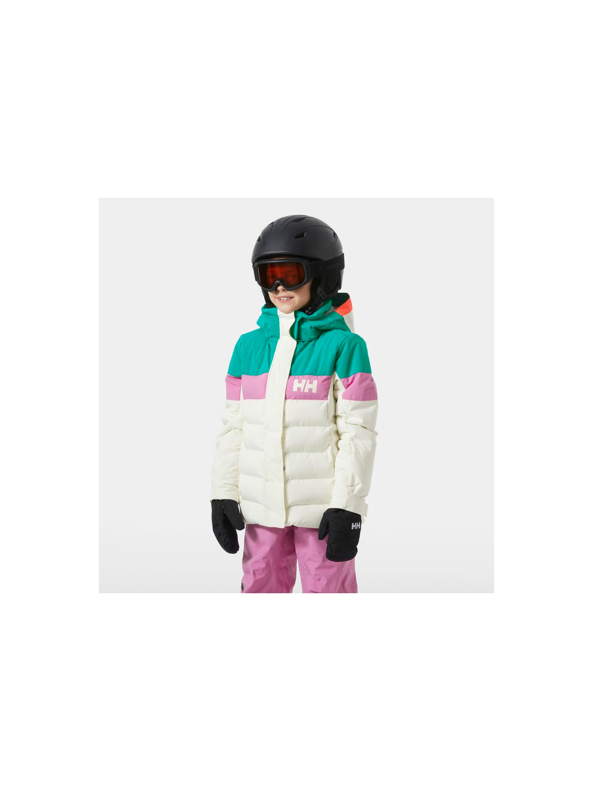 Kurtka narciarska dziecięca HELLY HANSEN Jr Girl Diamond Jacket kolor biały