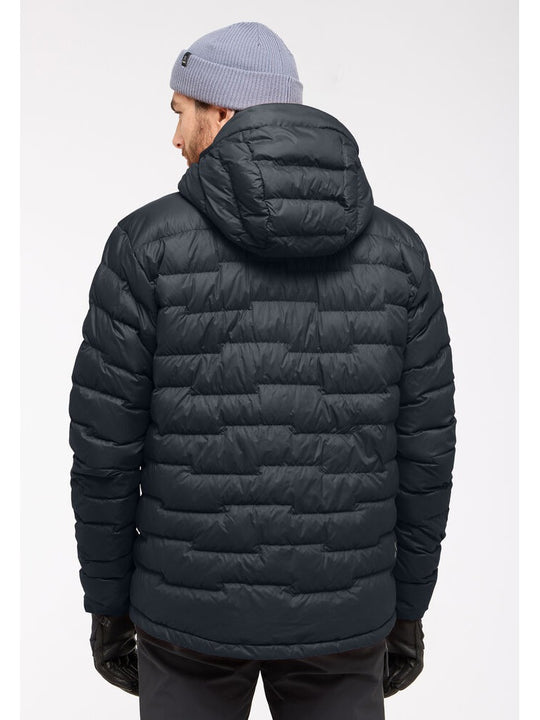 Kurtka puchowa z kapturem męska HAGLÖFS ROC Flash Down Hood True Black
