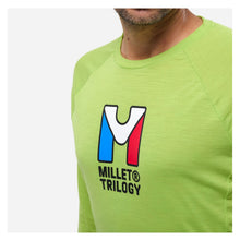 Koszulka męska MILLET Trilogy Wool Ts Ls M żółta limonkowa
