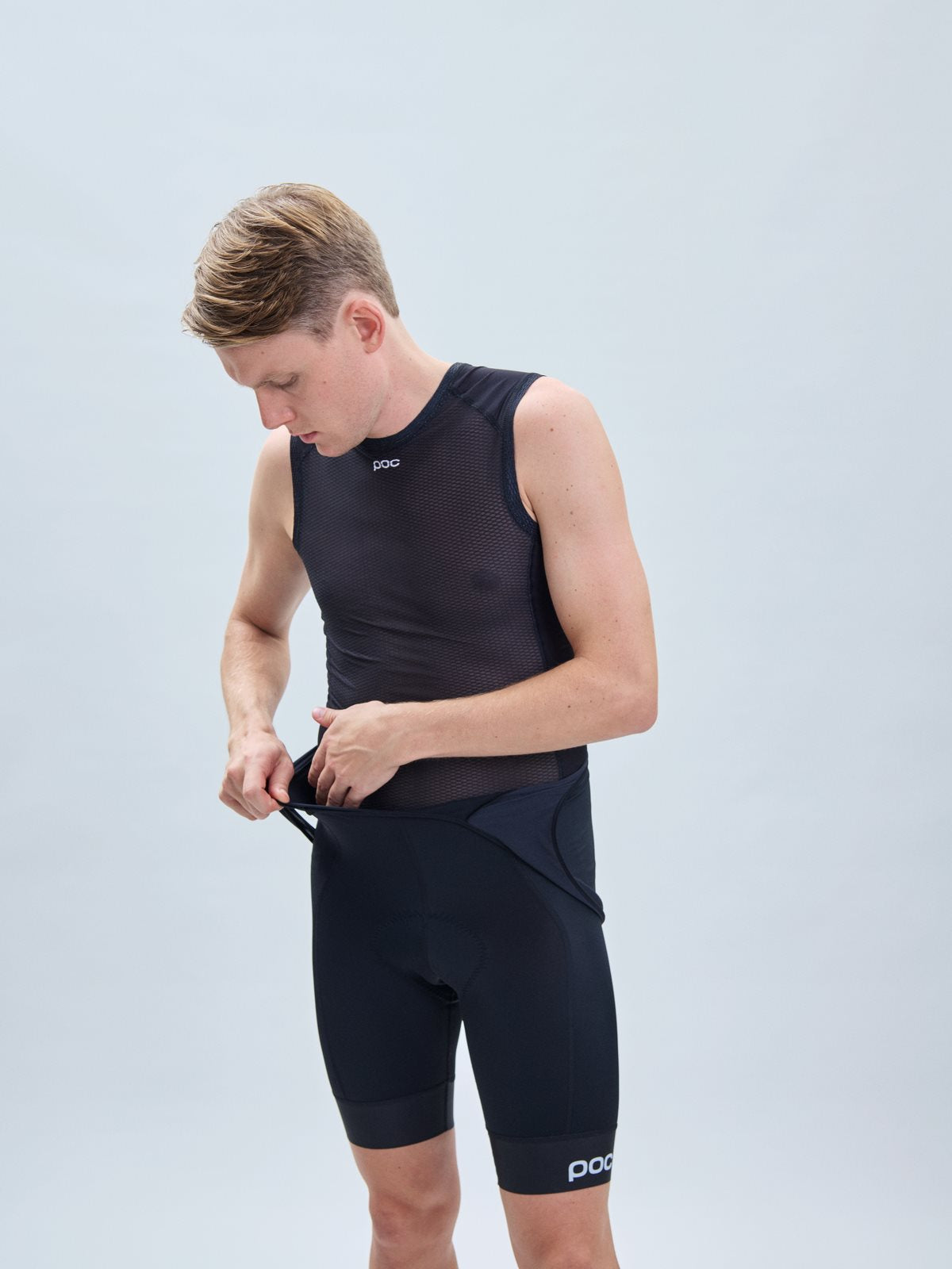 Koszulka rowerowa POC Essential Layer Vest - czarny