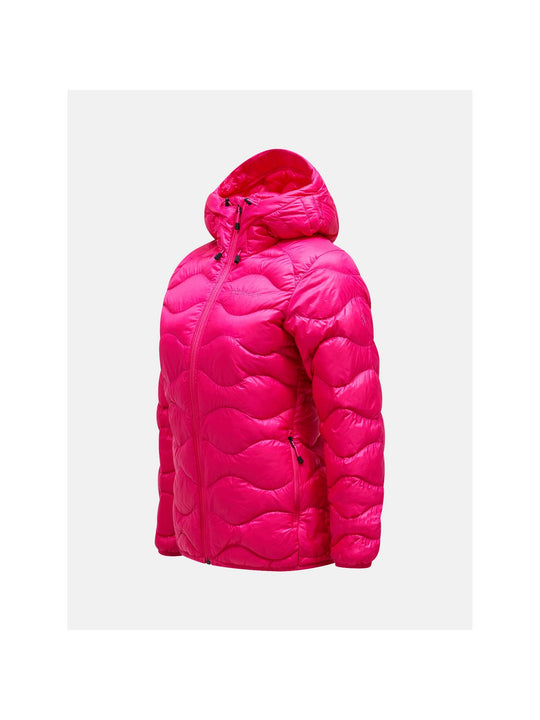 Damska kurtka puchowa Peak Performance W Helium Down Hood Jacket fioletowy

