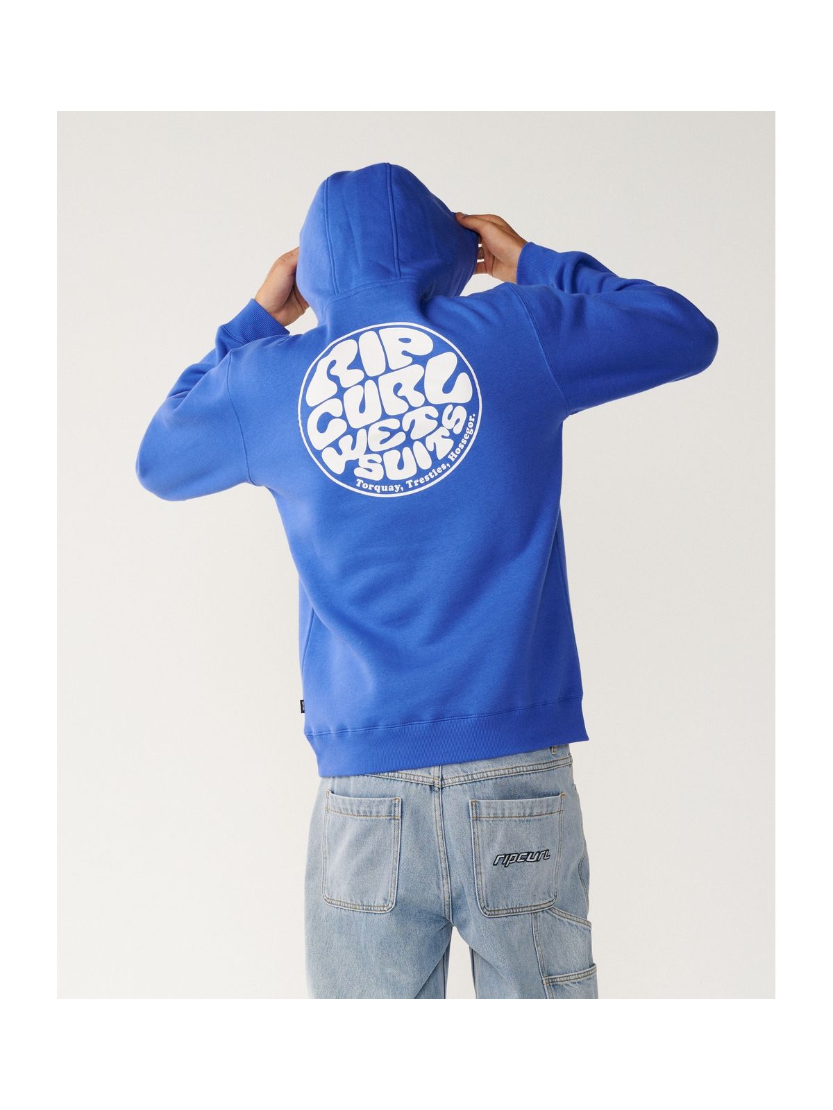 Bluza męska RIP CURL Wetsuit Icon Hood niebieska