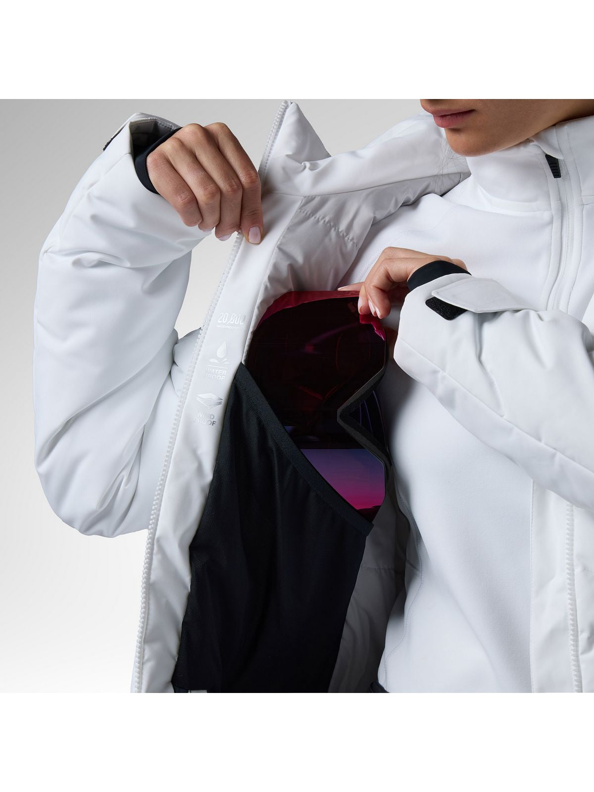 Kurtka narciarska damska ROSSIGNOL W Staci Nf Insulated Jkt biała