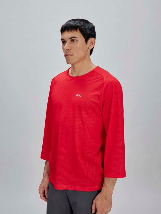 Koszulka rowerowa POC M's Motion Air 3/4 Jersey czerwona
