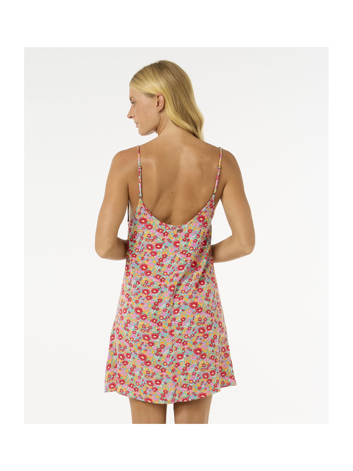 Sukienka RIP CURL Las Dalias Ditsy Cover Up niebieski