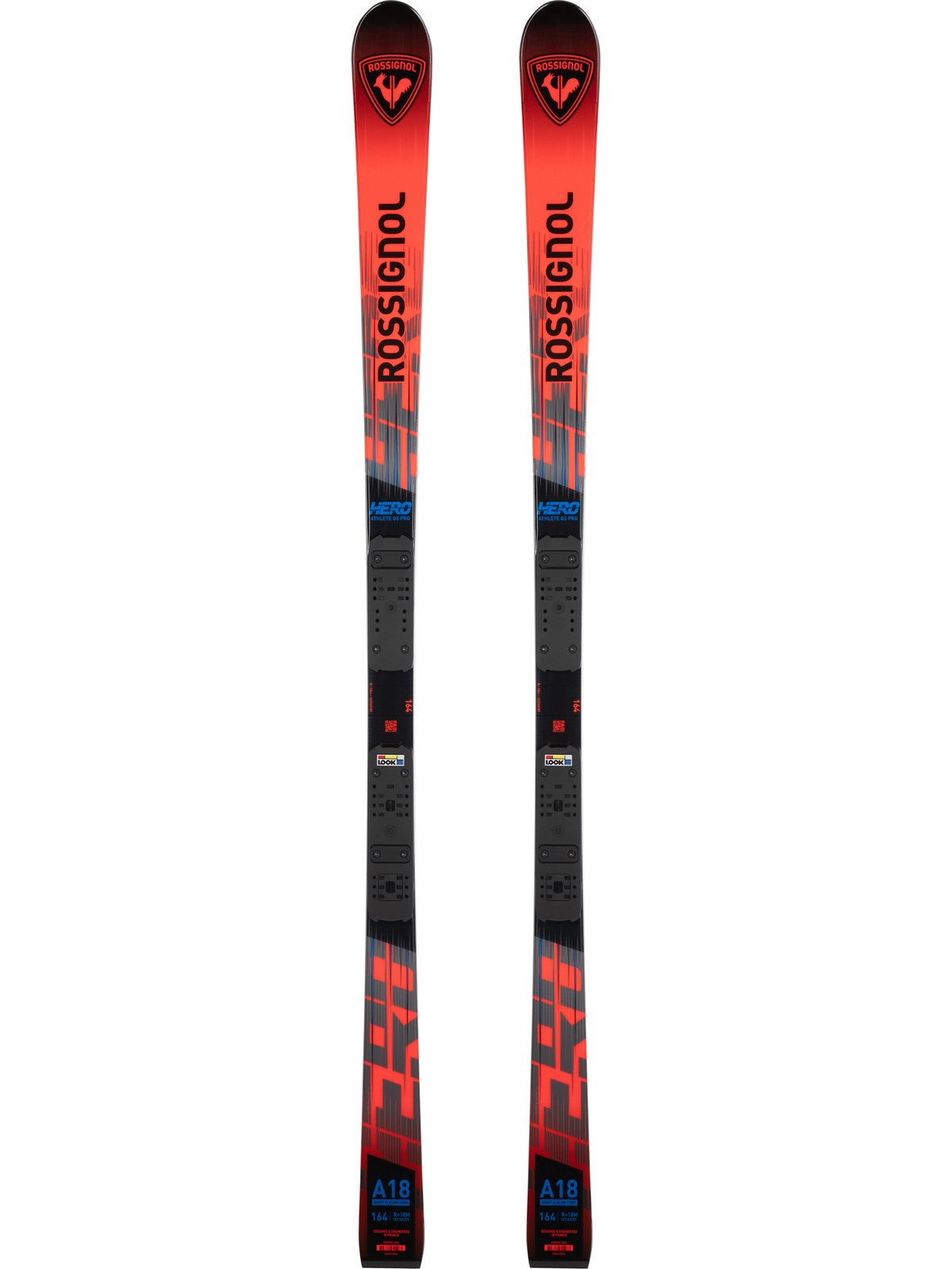 Narty ROSSIGNOL HERO GS PRO 126-171 R21 + wiązania LOOK NX10 GW