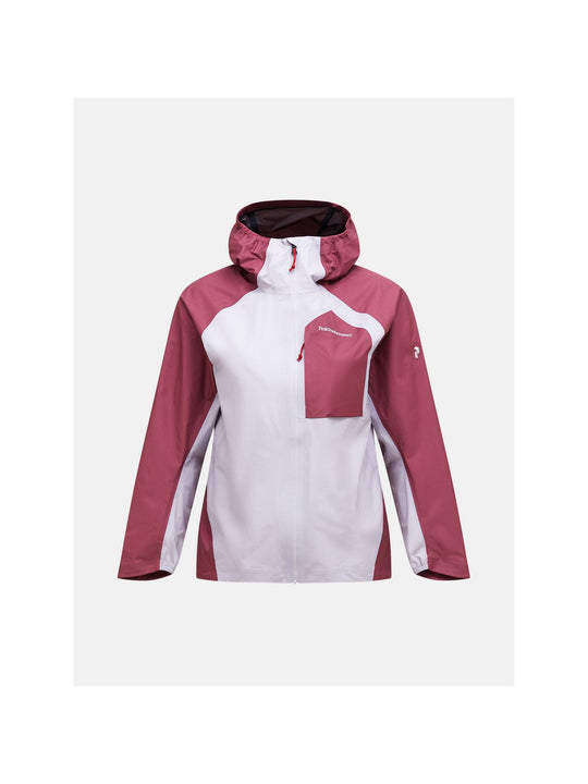 Kurtka damska PEAK PERFORMANCE W Trail Hipe 3L Shell Jacket kolor szary
