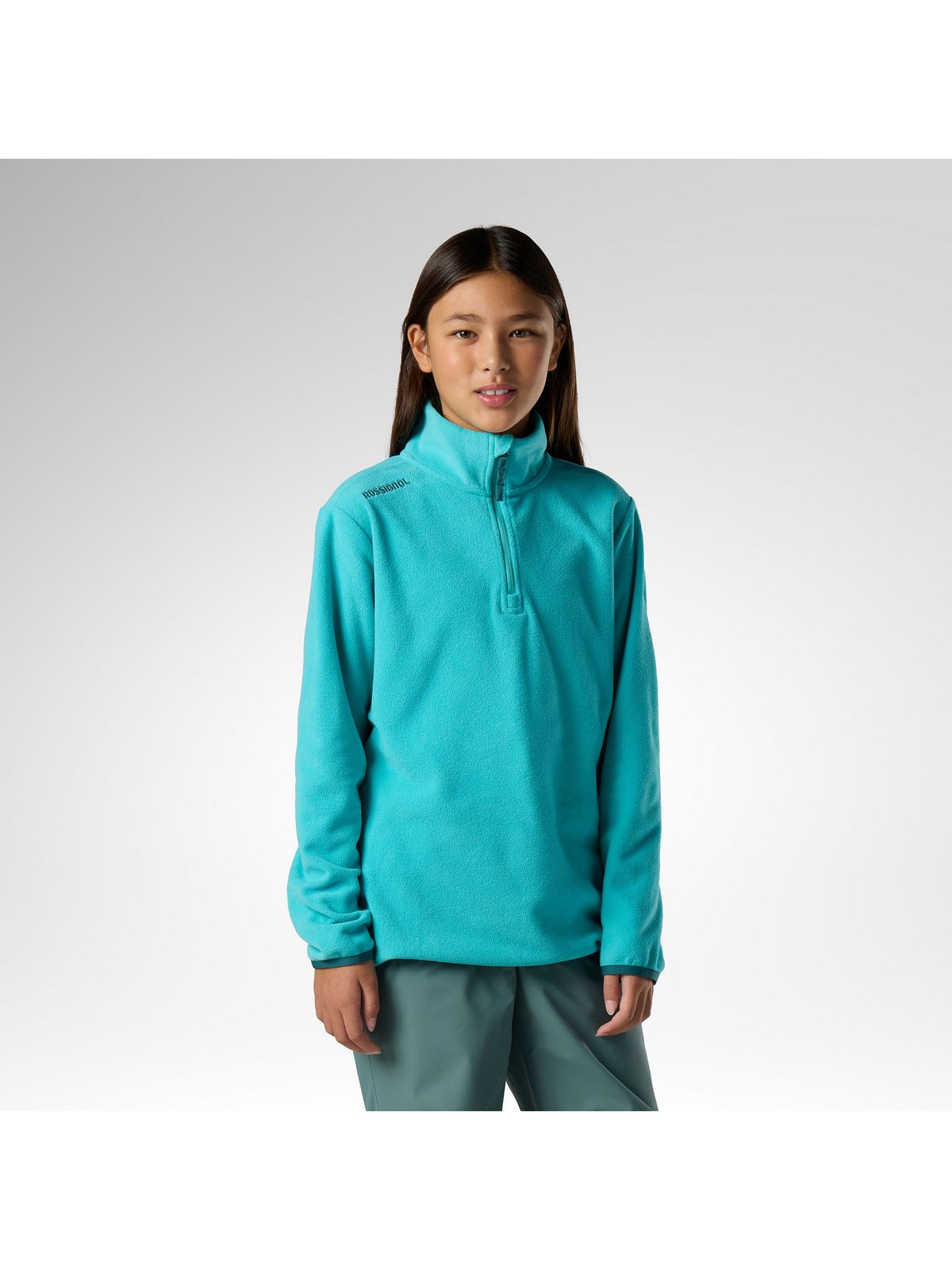 Bluza juniorska ROSSIGNOL Jr Quarter Zip Polar Fleece niebieska