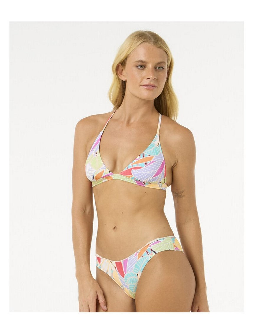 Stanik kąpielowy RIP CURL Cala Vadella X Back Tri turkusowy