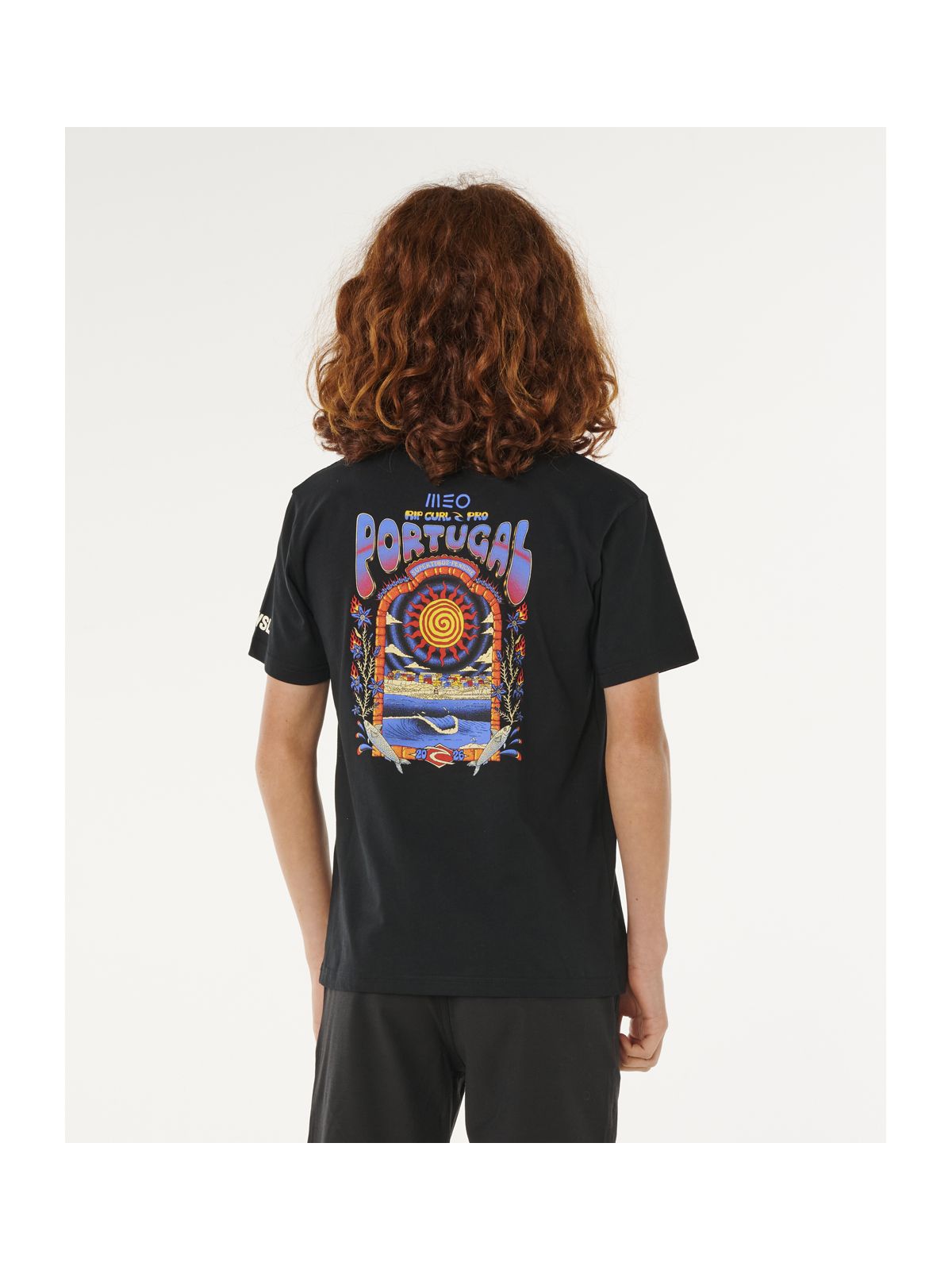 Koszulka juniorska RIP CURL RIP CURL Pro Peniche 26 Tee-Bo czarna