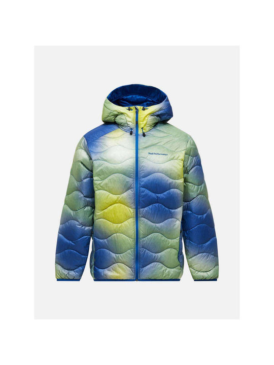 Kurtka puchowa męska PEAK PERFORMANCE M Helium Aop Down Hood Jacket kolor multikolor

