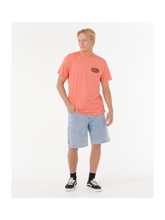 Koszulka RIP CURL RAW ENERGY DE OVAL TEE niebieska
