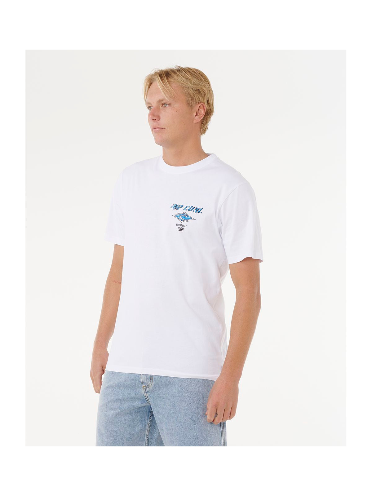 Koszulka RIP CURL Fade Out Icon Tee biały