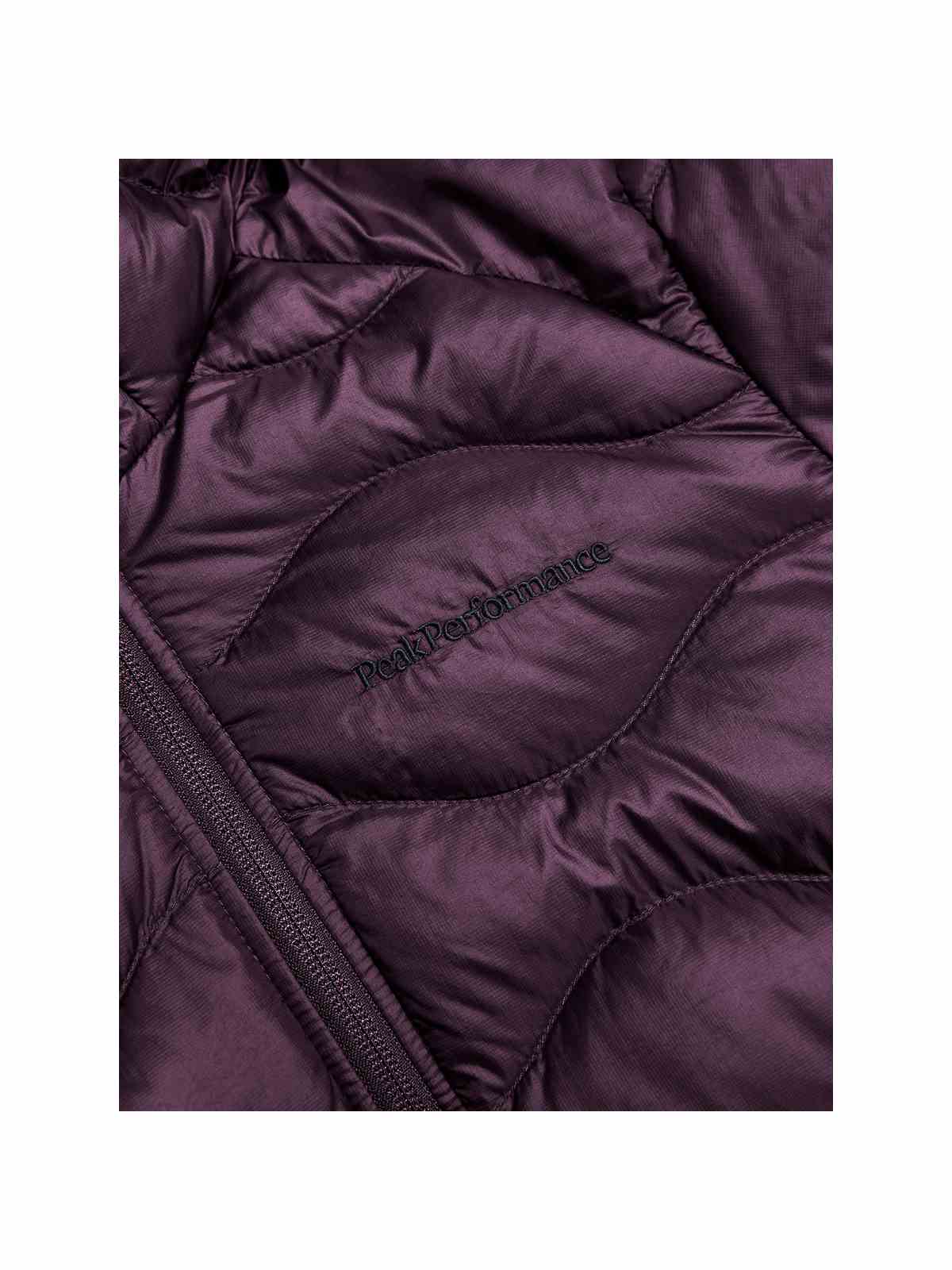 Damska kurtka puchowa Peak Performance W Helium Down Hood Jacket fioletowy