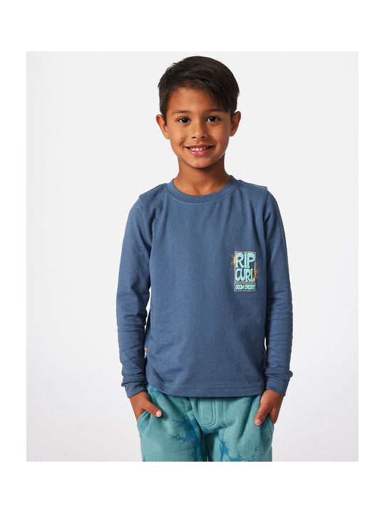 Koszulka RIP CURL Grom Energy Ls Tee - Boy granatowy - Adventure Sports

