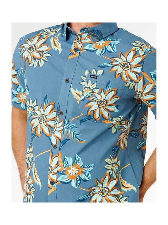 Koszula męska RIP CURL Sessions S/S Shirt niebieska
