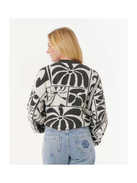 Sweter RIP CURL AOTS-TY WILLIAMS JACQUARD CREW czarny
