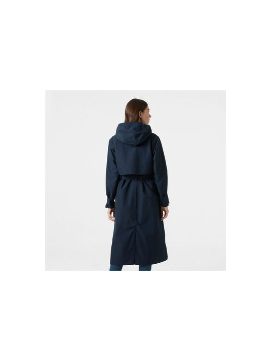 Płaszcz damski HELLY HANSEN W Avenue Long Trench Coat granatowy
