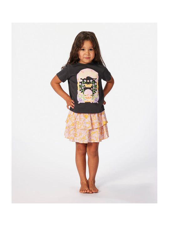 Koszulka RIP CURL Rainbow Tropics Art Tee-Girl czarny
