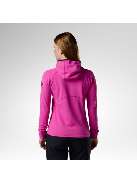 Bluza damska ROSSIGNOL W Mid Layer Thin Fz różowa
