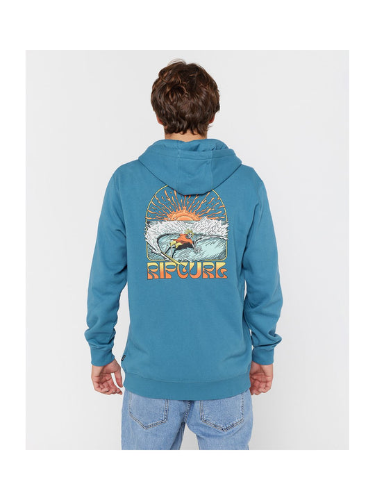 Bluza RIP CURL GRATEFUL SHRED ZIP HOOD niebieska
