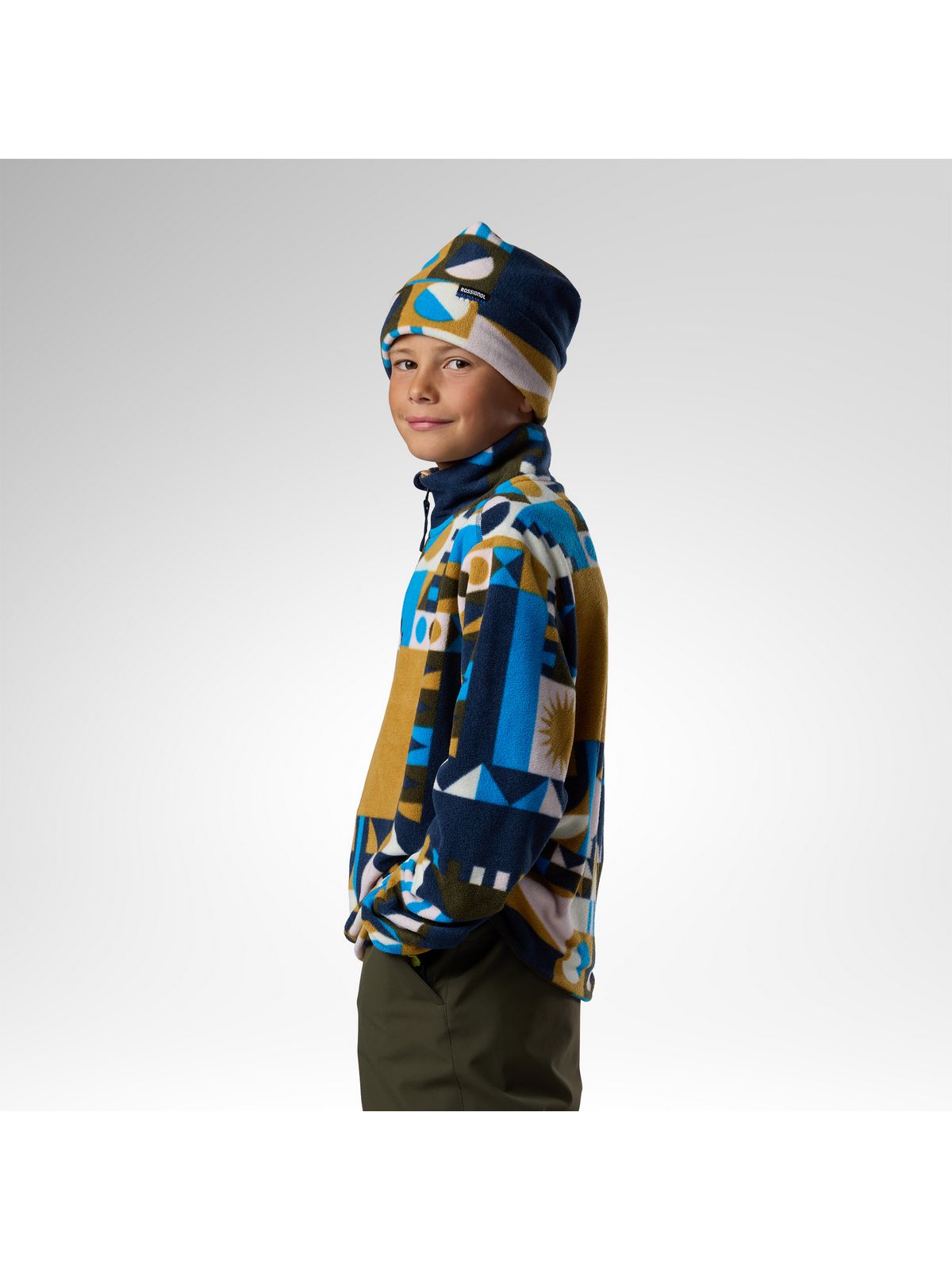 Bluza juniorska ROSSIGNOL Jr Quarter Zip Polar Fleece niebieska