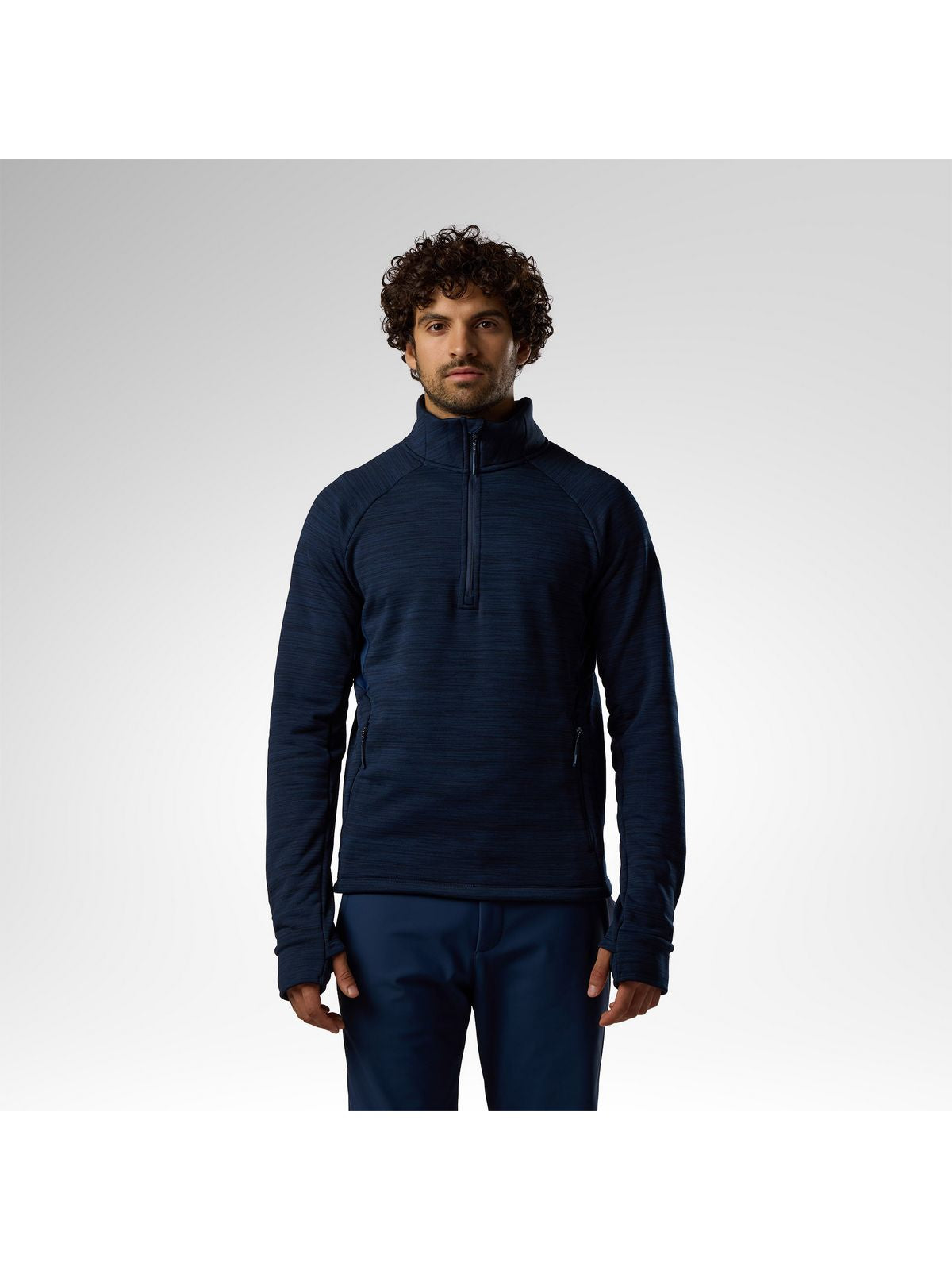 Bluza męska ROSSIGNOL M Premium Half Zip Fleece niebieska