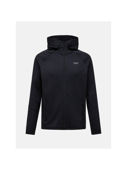 Bluza z kapturem męska PEAK PERFORMANCE 40Y Rider Zip Hood czarna
