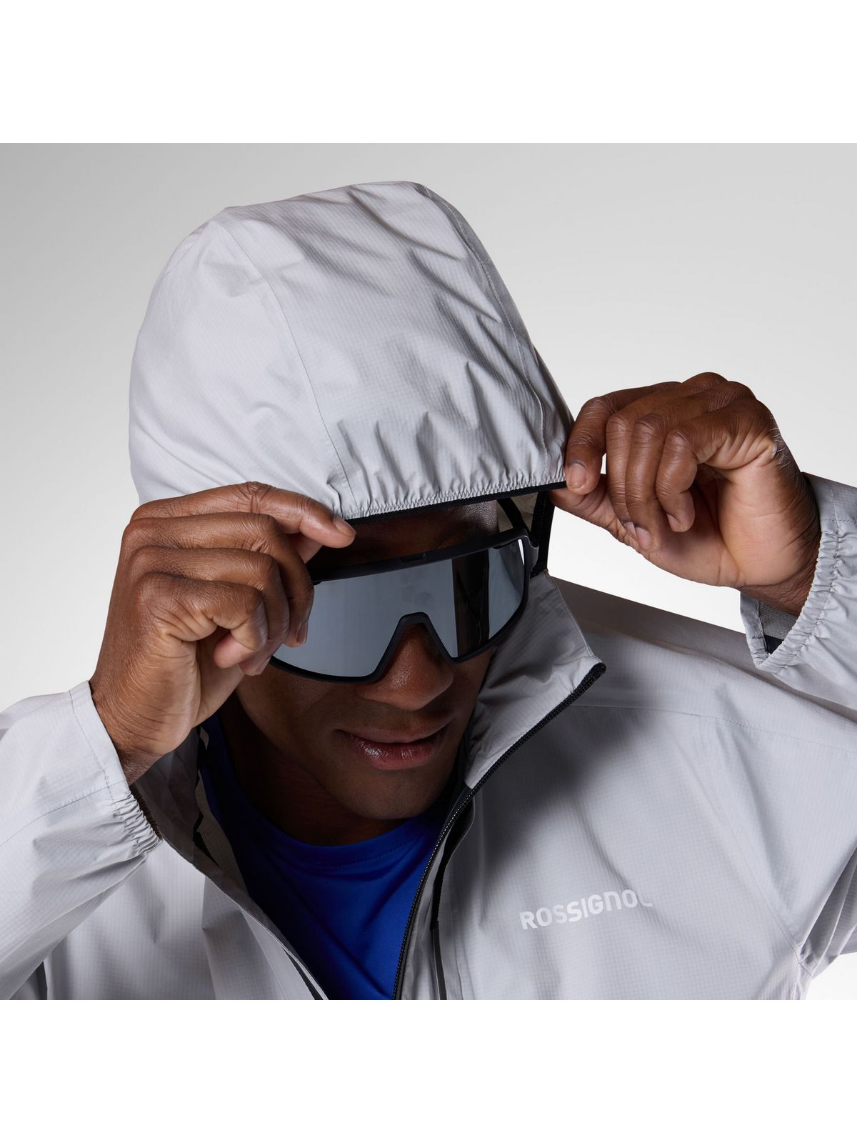Kurtka męska ROSSIGNOL M Rainproof 2.5L Shell Jkt szara