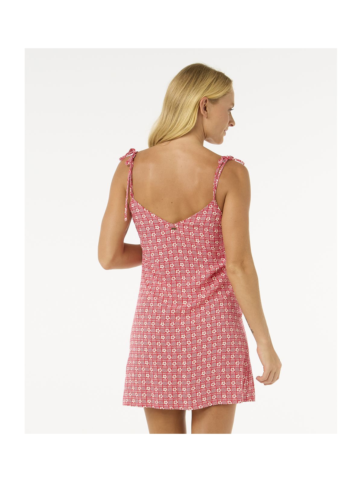 Sukienka RIP CURL Cala Mayor Mini Tie Dress czerwony