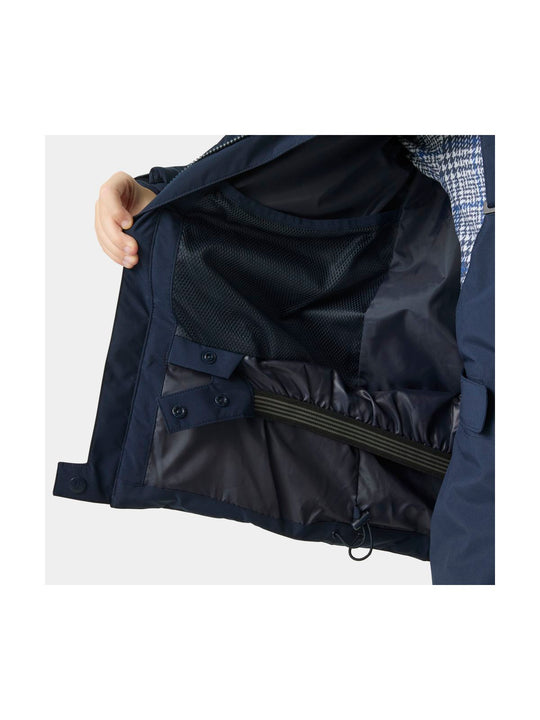 Kurtka narciarska dziecięca HELLY HANSEN JR CYCLONE JACKET granatowa
