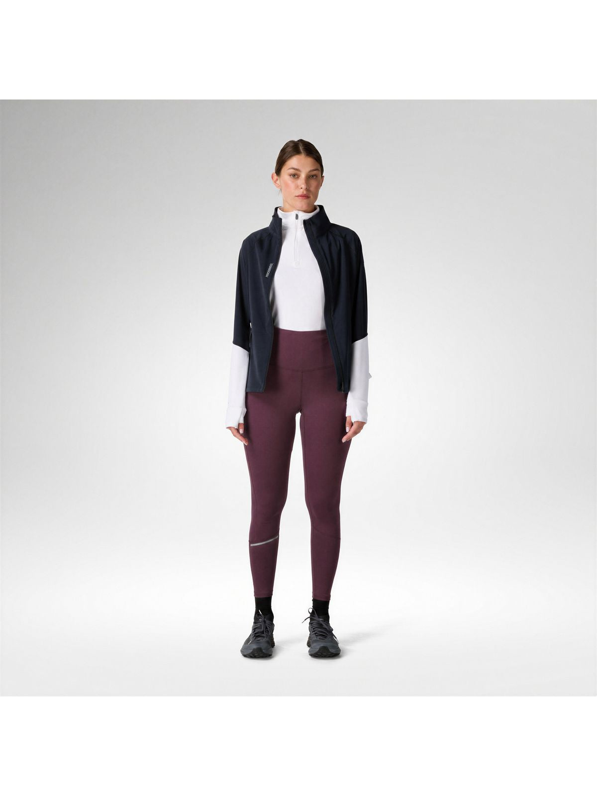 Legginsy damskie ROSSIGNOL W First Layer Tight bordowe