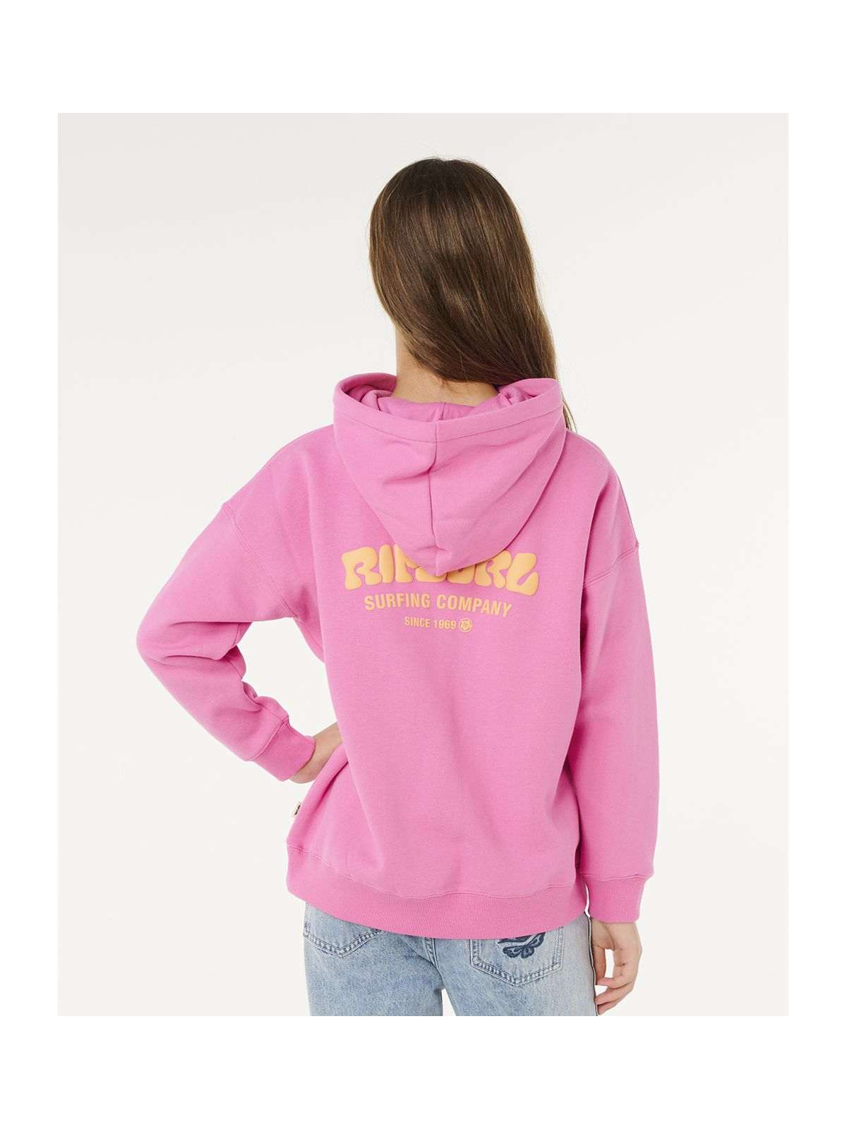 Bluza dziewczęca RIP CURL Surf Puff Hood-Girl różowa