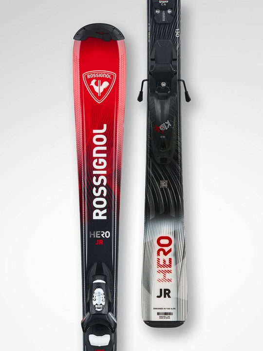Narty dla dzieci ROSSIGNOL Hero Jr 100-140 Kid-X + wiązania LOOK Kid 4 Gw B76 Black
