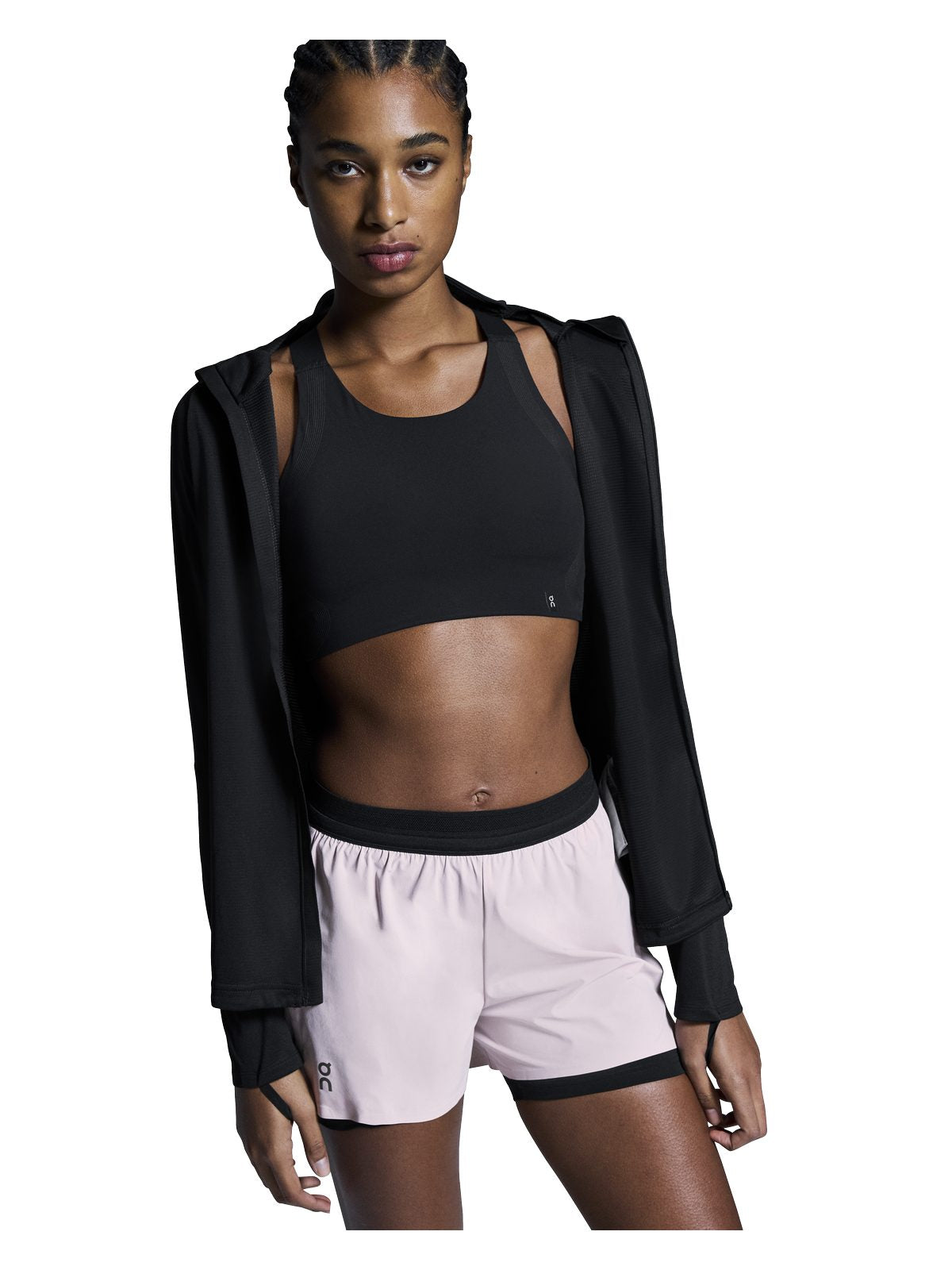 Szorty do biegania damskie ON RUNNING 3" Performance 2/1 Shorts różowy