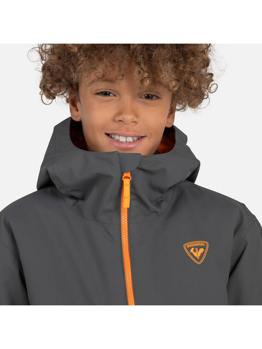 Kurtka narciarska dziecięca Rossignol Jr Strawpile Jkt szary
