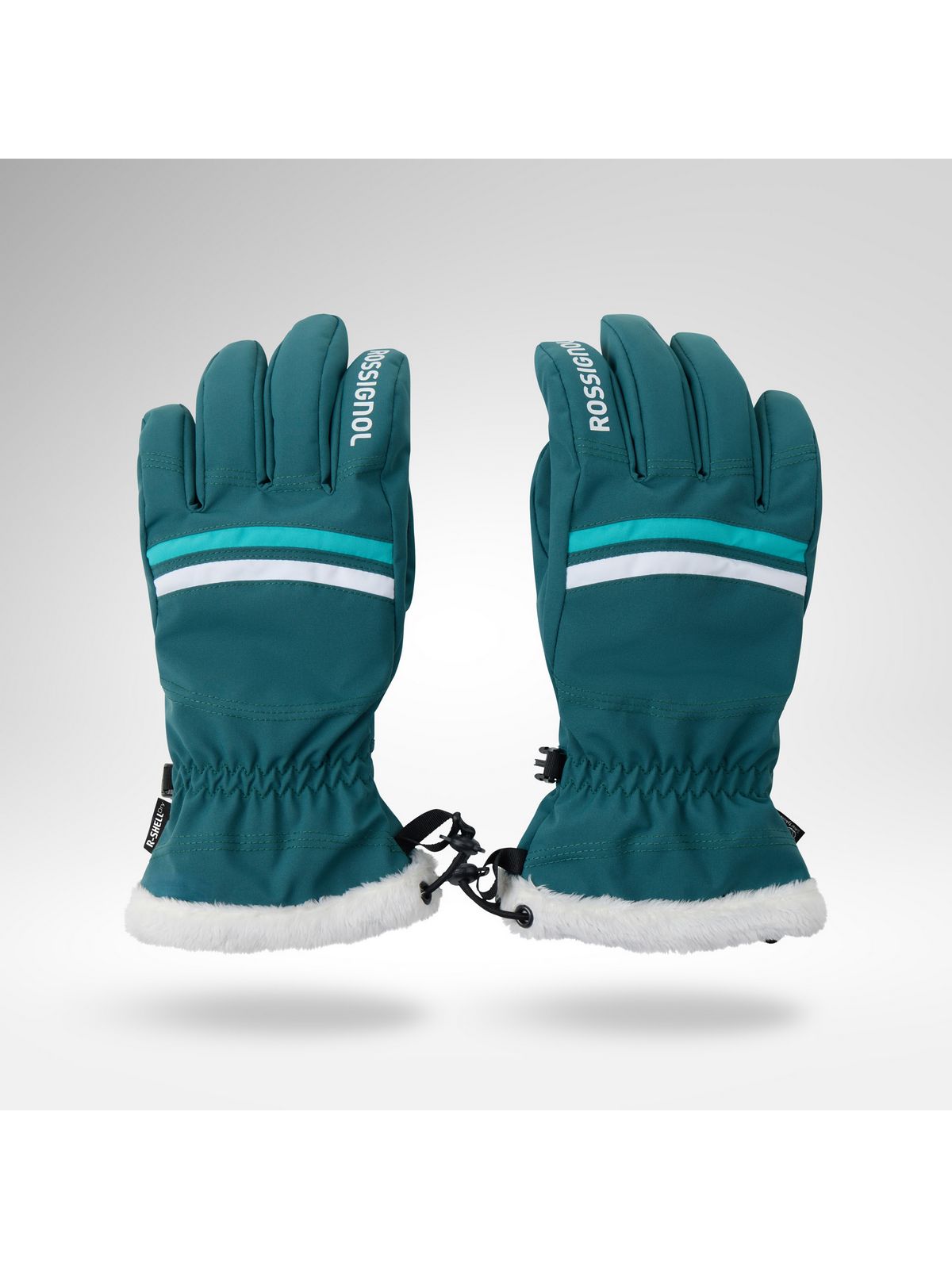 Rękawice narciarskie damskie ROSSIGNOL W Piste Ski Gloves R-Shell Dry zielone