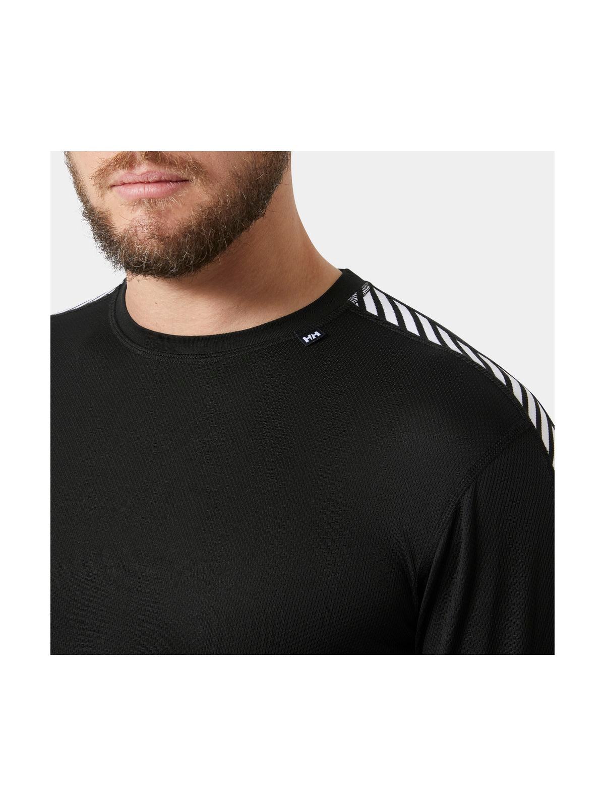 Bielizna termiczna męska HELLY HANSEN HH LIFA STRIPE CREW czarna