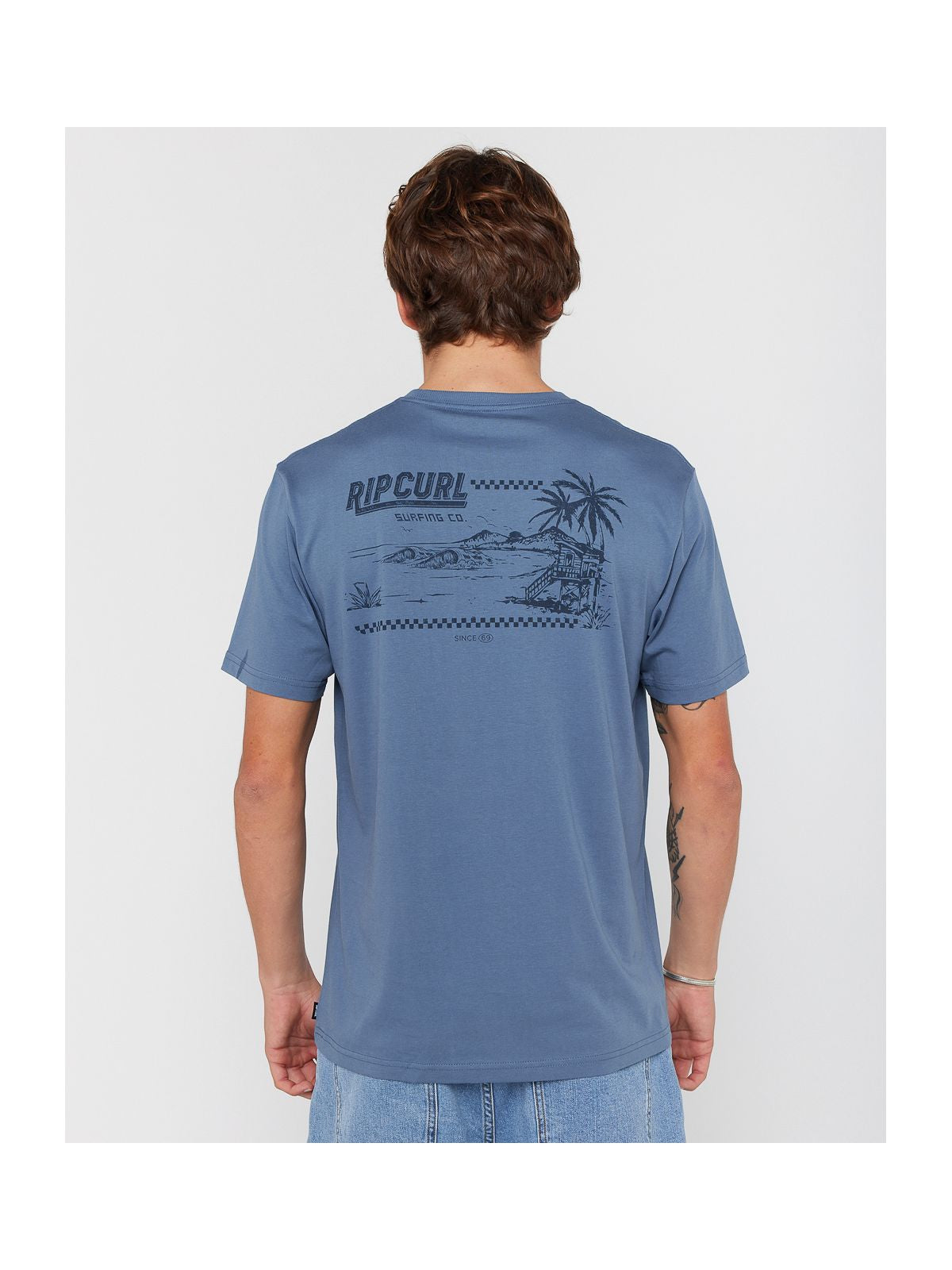 Koszulka RIP CURL SPORTLINE F&B TEE niebieska