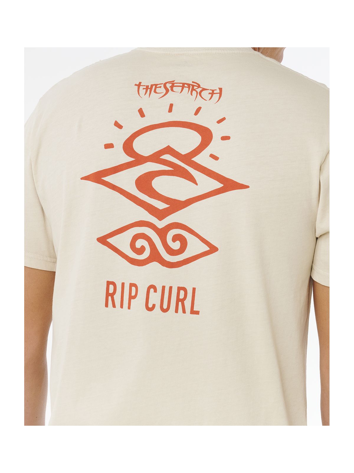 Koszulka męska RIP CURL Search Icon Tee beżowa