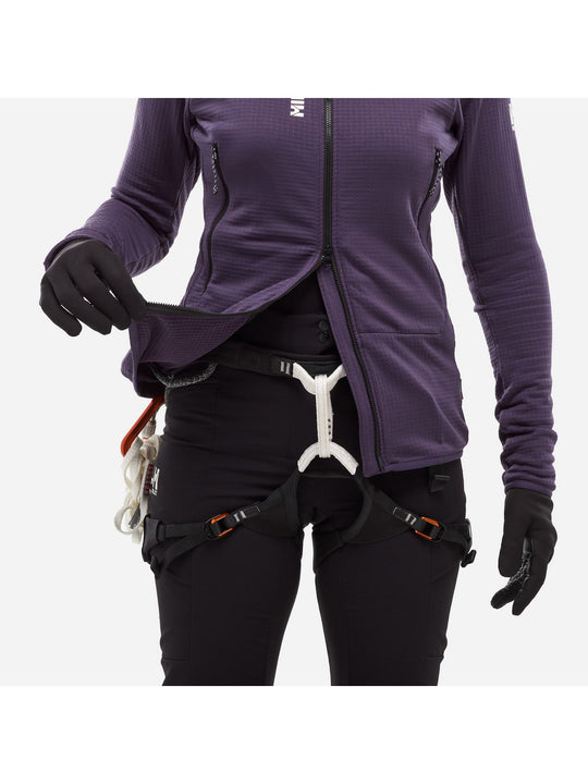 Bluza MILLET W FUSION GRID HOODIE fioletowa
