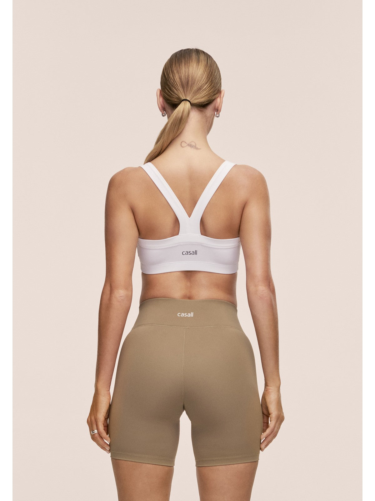 Top damski CASALL Defined Rib Sport Top kolor biały