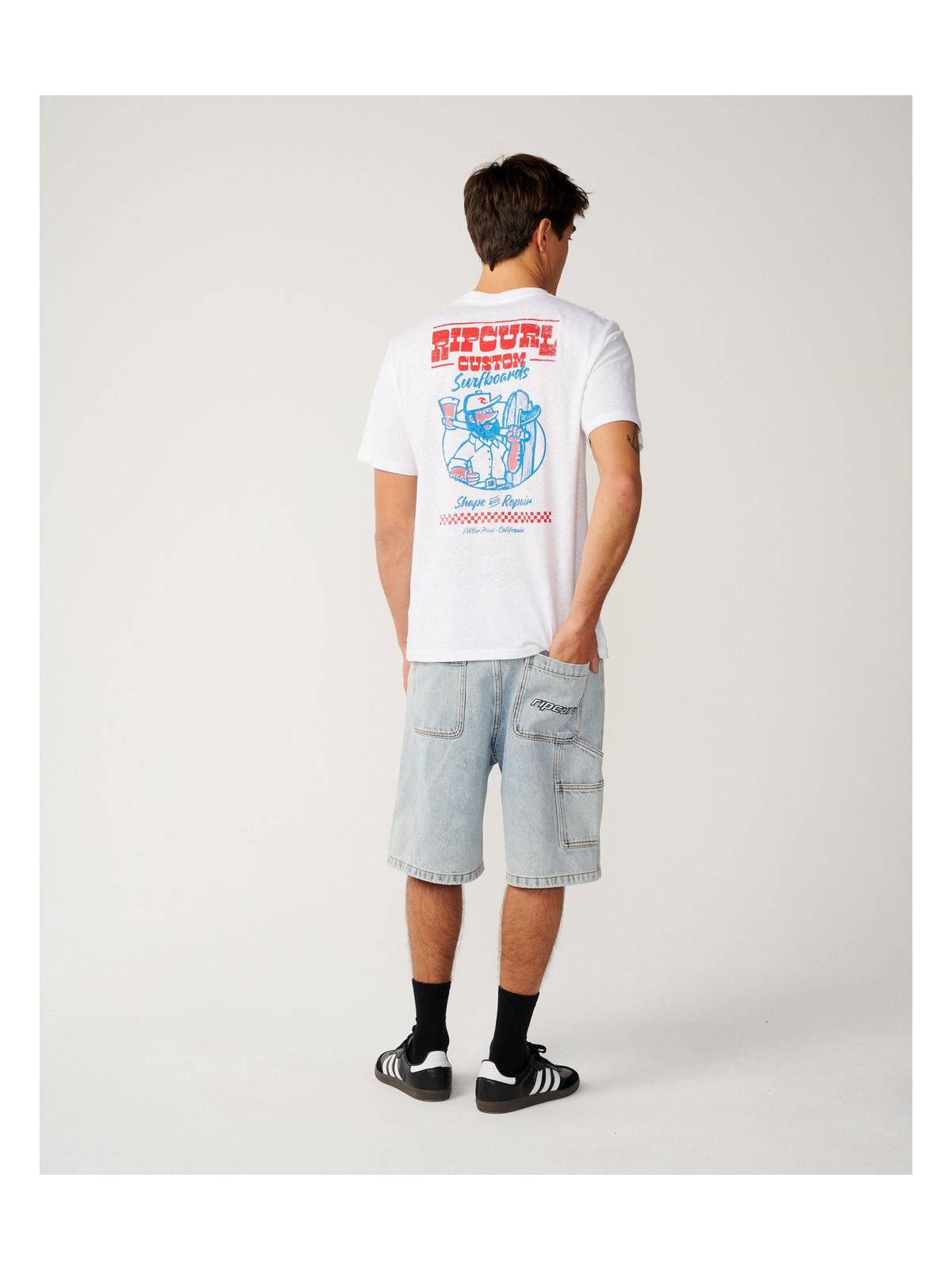 Koszulka męska RIP CURL Shaper Address Tee Update biała