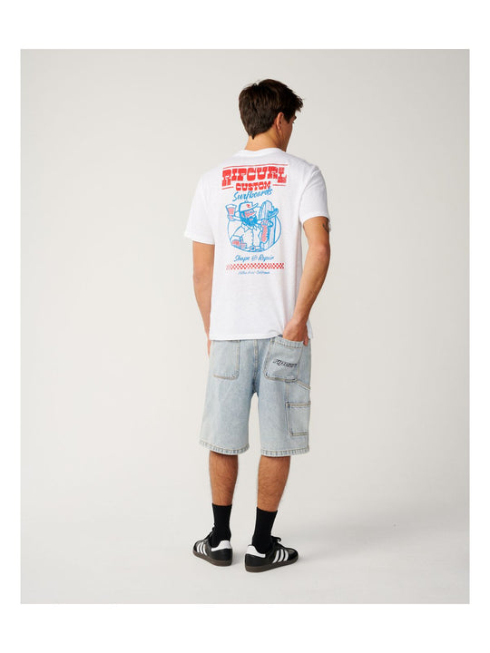 Koszulka męska RIP CURL Shaper Address Tee Update biała
