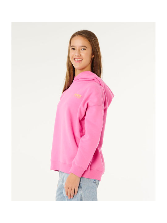 Bluza dziewczęca RIP CURL Surf Puff Hood-Girl różowa
