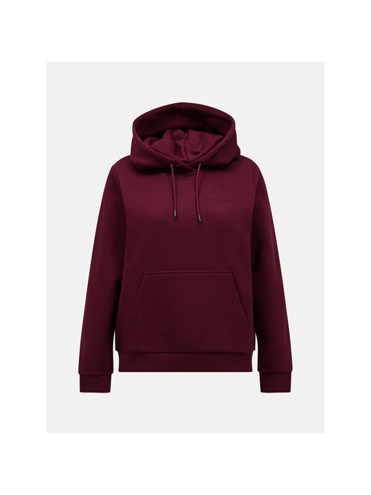 Bluza damska PEAK PERFORMANCE Original Small Logo Hood bordowa
