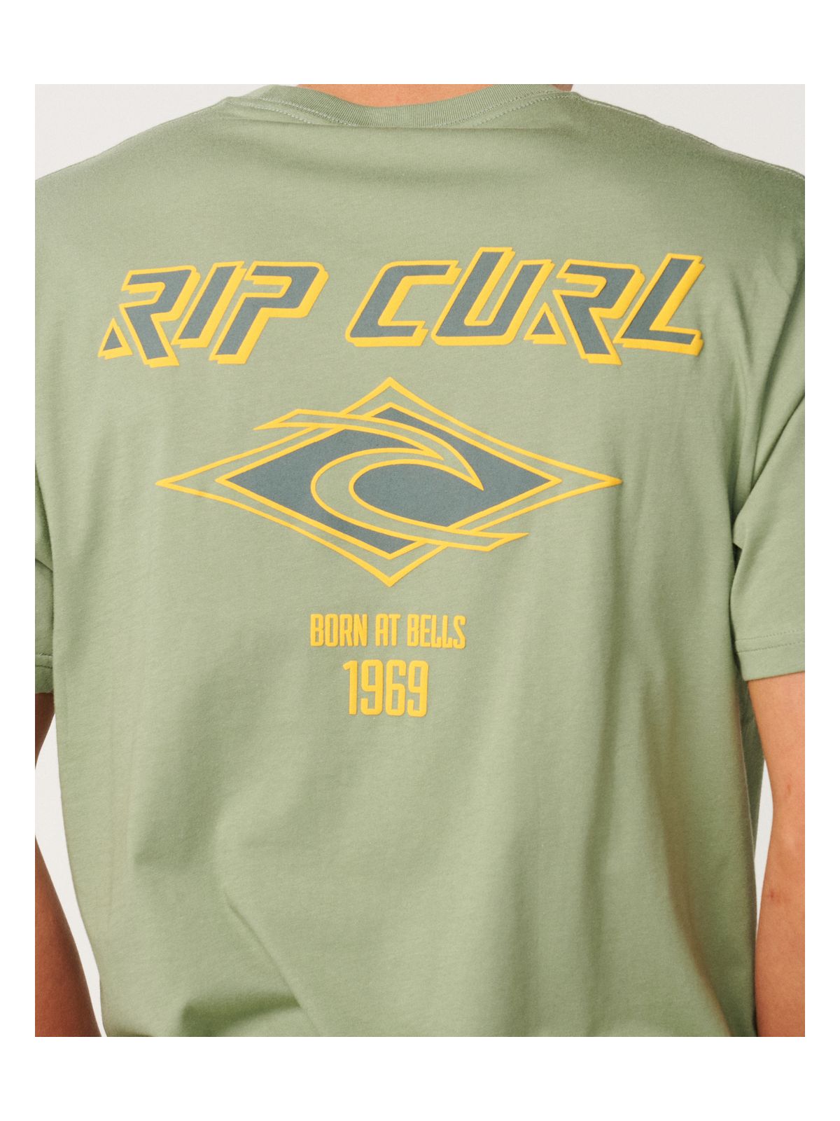 Koszulka męska RIP CURL Fade Out Icon Tee zielona