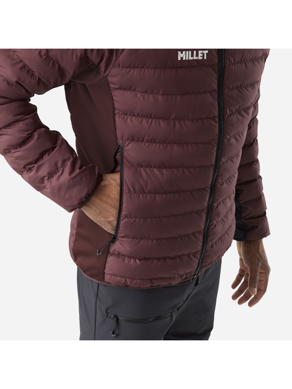 Kurtka męska MILLET M Fitz Roy Warm Hoodie M brązowa